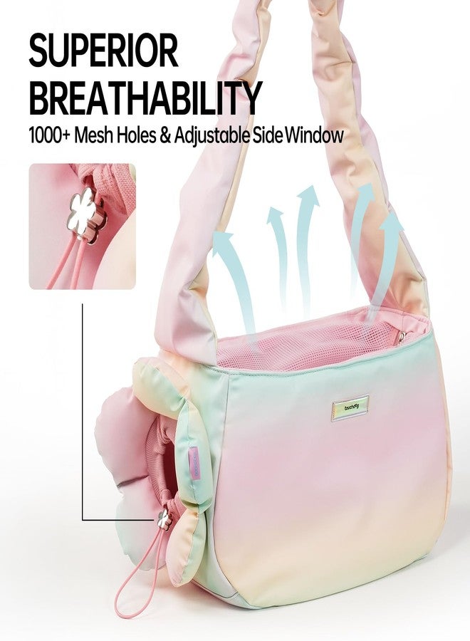 TOUCHDOG Pet Carrier Purse for Small Dogs & Cats - Lightweight Travel Handbag, Breathable Tote with Padded Interior (Pink) - Image 5